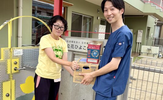 尼崎市社会福祉協議会へ熱中症予防に効果的な経口補水液を寄付